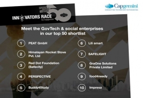 Capgemini Announces InnovatorsRace50 Top Ten Finalists 