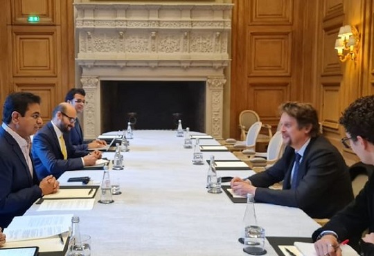 Minister K.T. Rama Rao meets French Ambassador of Digital Affairs in Paris
