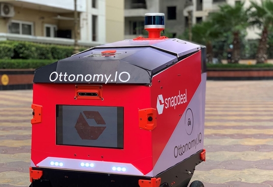 Snapdeal Tests Last-Mile Delivery Using Ottonomy IO’s Robots